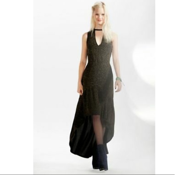 Urban Outfitters Dresses & Skirts - 🎉HP🎉 UO Ecote High/Low black rayon dress